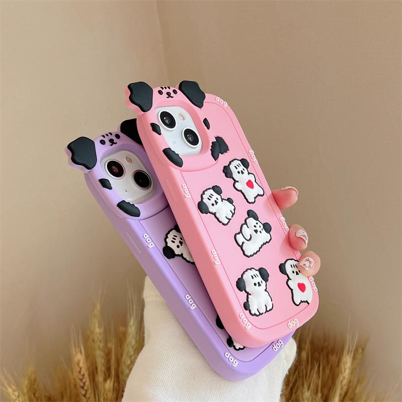 Чехол для телефона iPhone с кавайной мультяшной собакой для Iphone 11 12 13 14 Pro Max, универсальный чехол для телефона с защитой от падения