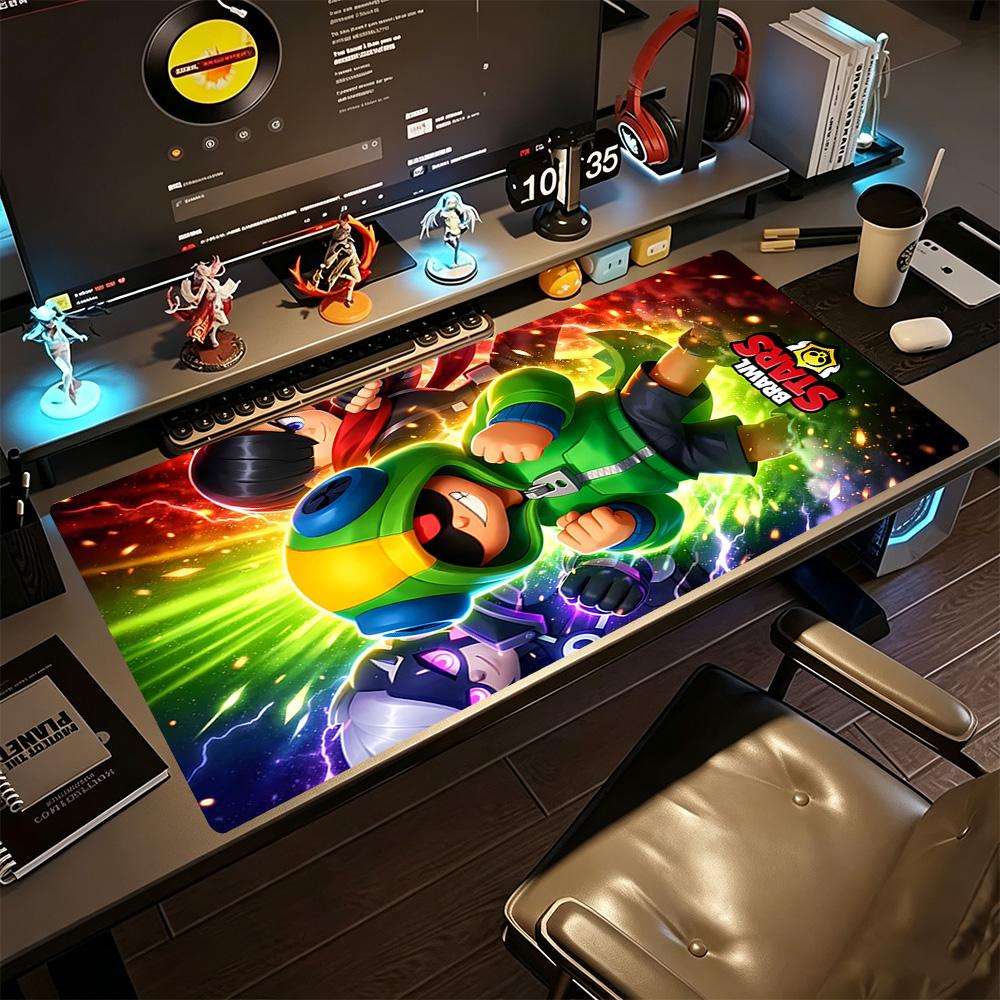 Brawl Stars Gaming Mouse Pad Desk Mat Study Desk Mat Non-Slip Rubber Bottom Computer Desk Office Decoration Accessory