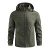 Men's Spring and Autumn Lightweight Outdoor Softshell Jacket Hooded Large Size Jacket Casual Jacket