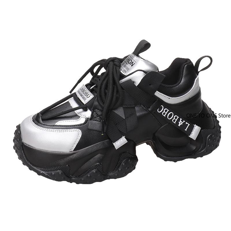 Модные повседневные кожаные туфли больших размеров на каблуках 6,5 см, женские теплые меховые кроссовки на высокой платформе, толстая подошва, плюшевые спортивные туфли для папы, Zapatos Mujer