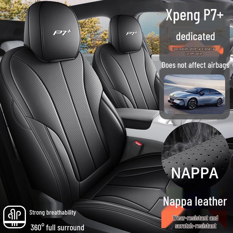XPeng P7+ Seat Cushions & Covers: Fits Five Seats, All-Season.