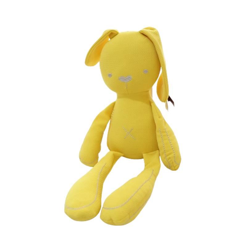 Очаровательная мультяшная плюшевая игрушка-пустышка в виде кролика для новорожденных. Милая и приятная на ощупь, из мягкого короткого плюша. Доступна в синем, розовом, белом, желтом и зеленом цветах. 50см/19.68дюймов