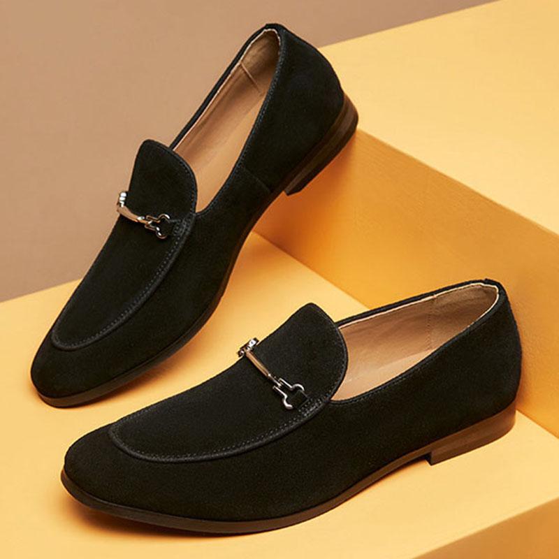 Модные лоферы британского джентльмена, новая ретро-обувь из натуральной кожи и замши, дизайнерская формальная обувь для свадьбы, выпускного вечера, вечеринки по случаю возвращения домой