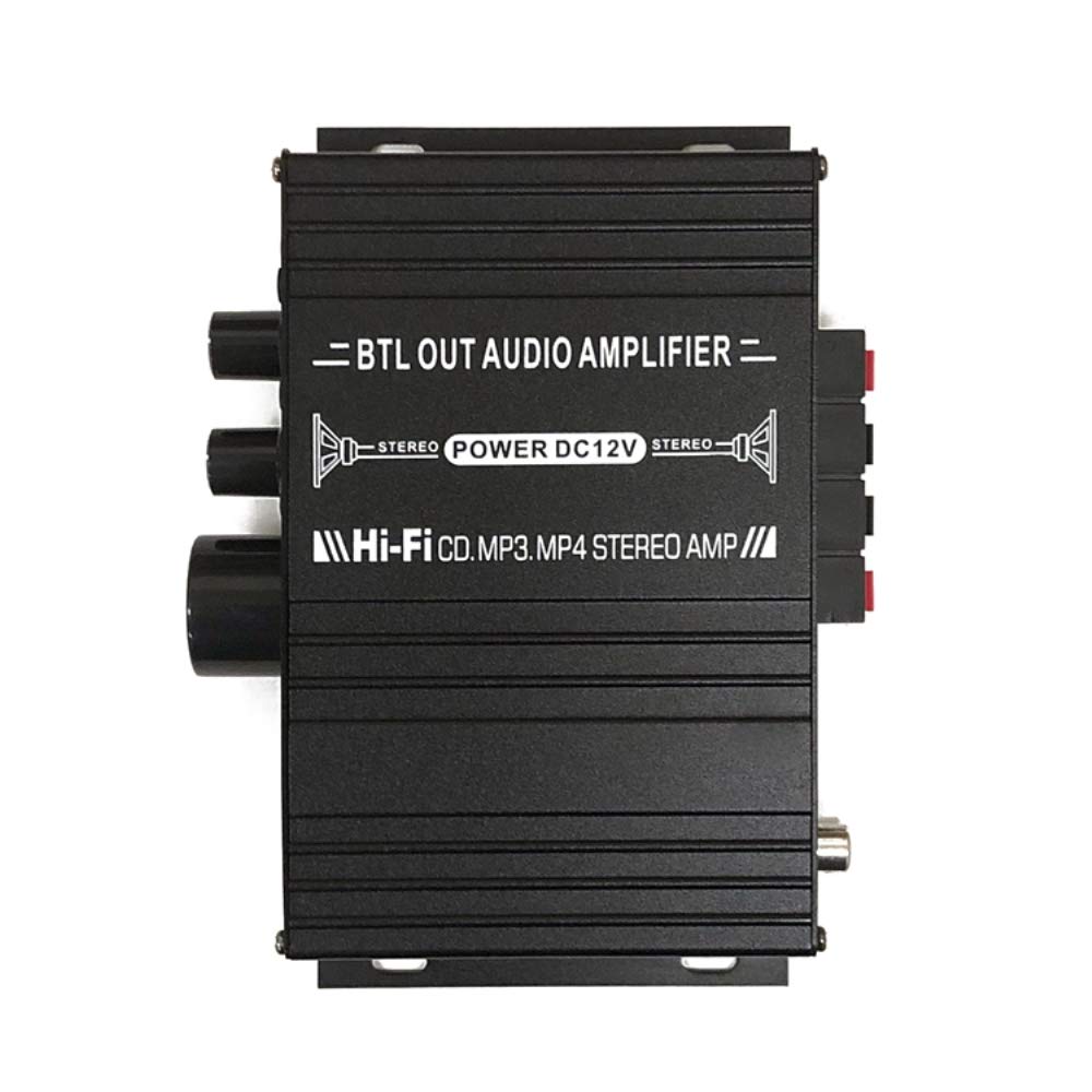 Compatible with Bluetooth Compact 2ch Audio Output 40W Card Playback Aluminum Control Multifunctional Power For Various Music Car Amplifier FMTLPAK380