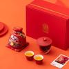 Haofeng 2025 Year of the Snake Lucky Bag Piggy Bank & Tea Set Gift Box