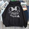 Disney 2025 Trip Printed Hoodies Fashion Female Casual Clothing Long Sleeve White Pullover Kawaii Cartoon Graphic Sweatshirt