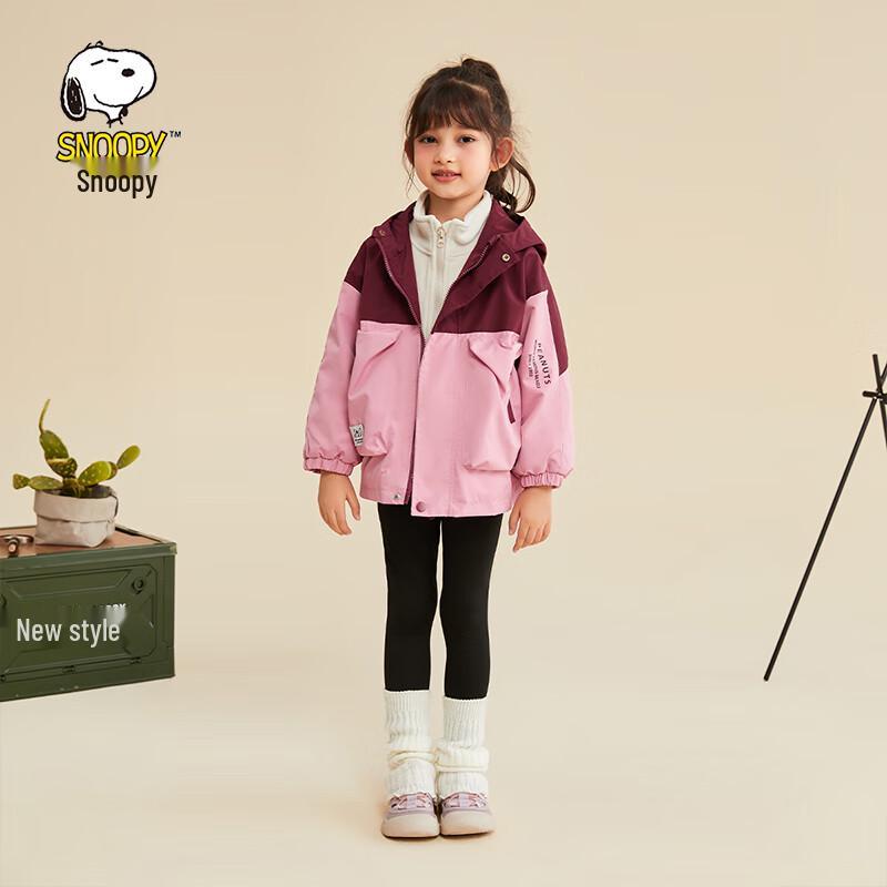 SNOOPY Детская куртка с капюшоном с мультяшным принтом