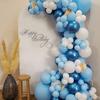 Realm Blue Macaron Balloon Set, Opening Birthday Wedding Party Wedding Decoration Balloon Chain Set