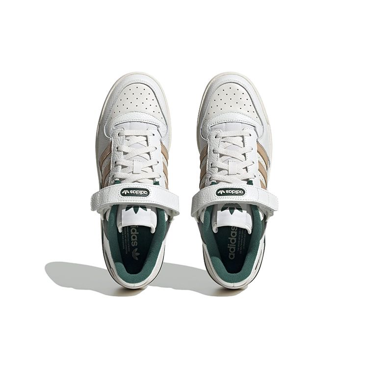 Adidas Оригинальные кроссовки Originals Forum с низким верхом, унисекс, белые, зеленые, коричневые IE4585