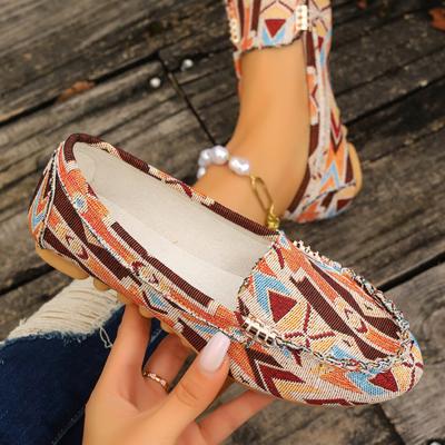 Большие размеры Весна и лето Новые женские туфли Повседневные туфли на плоской подошве Круглые женские туфли на плоской подошве