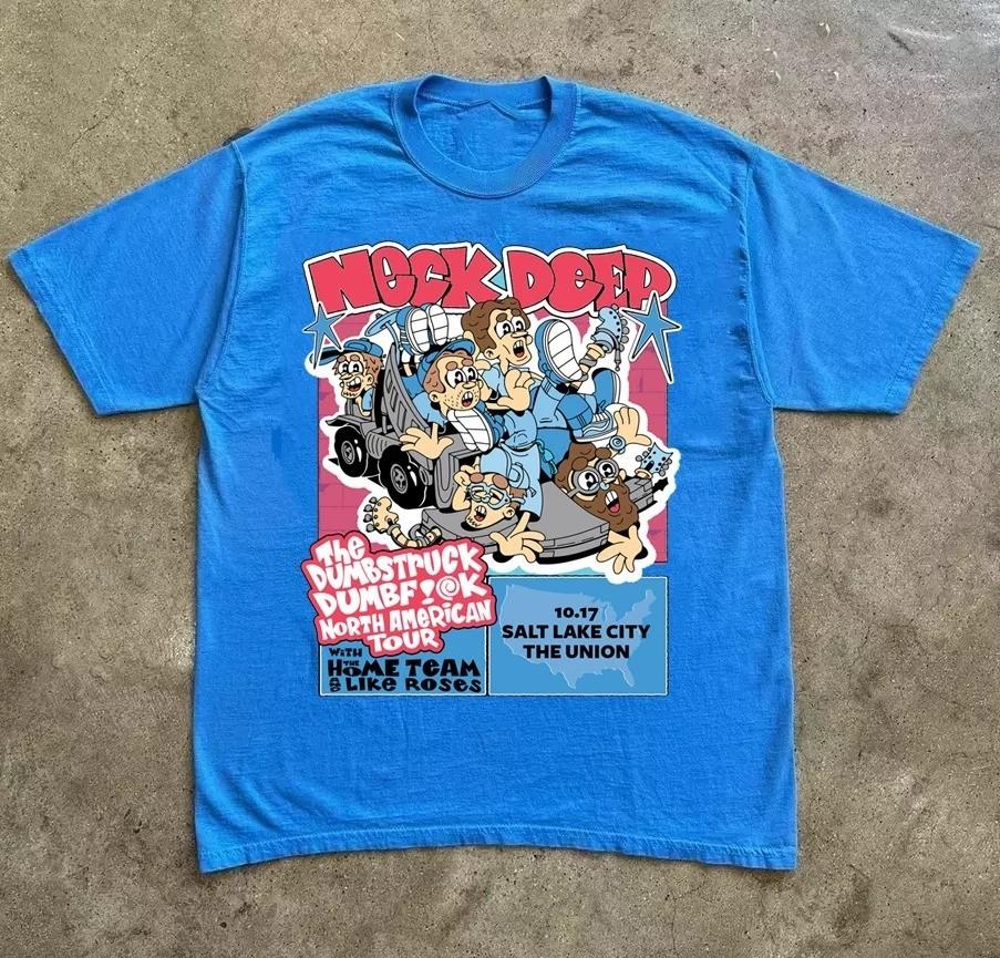 NEW Neck Deep Concert Tour Gift For Fan S to 5XL Blue T-shirt MI825 Unisex T-Shirt