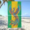 Bohemian Phoenix Print Beach Towel Patterned Sunscreen And Windproof Suitable For Swimming Pool Camping Travel