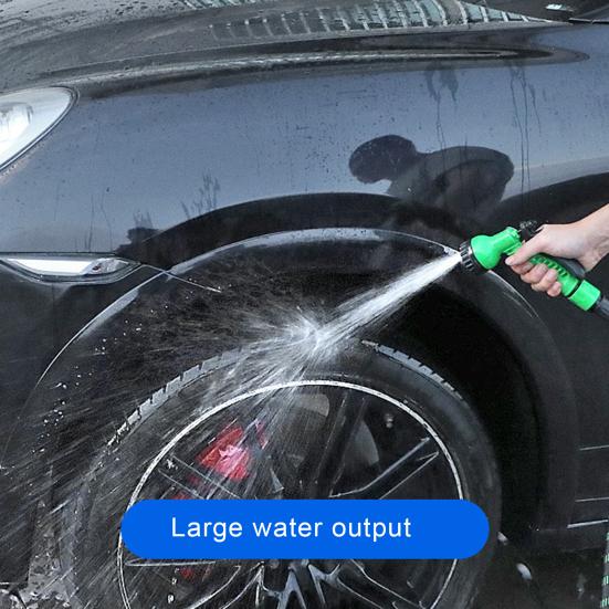 Расширяемая водопроводная труба без перегибов, 7 режимов струи. Пластиковый распылитель высокого давления без запаха.