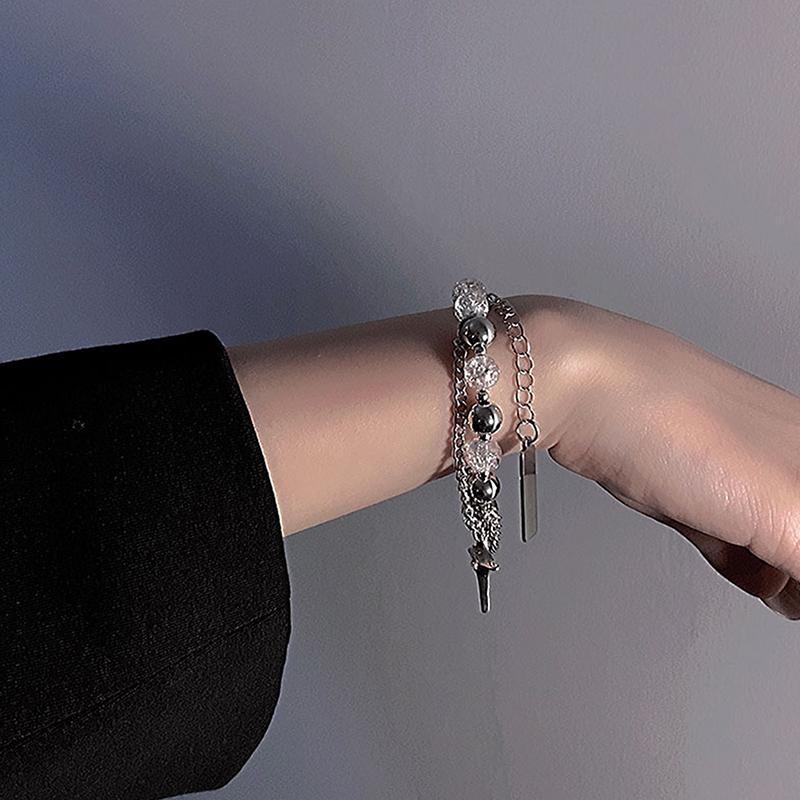 Браслет из бисера с трещинами льда для женщин, милый крутой дизайн, модный браслет для пары, ювелирные изделия для вечеринки, подарок