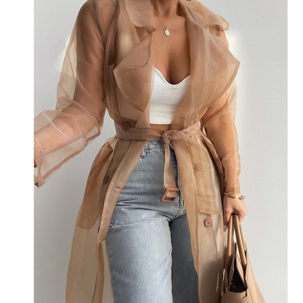 Кардиган с рукавами-фонариками средней длины, куртка-рубашка, свободная женская рубашка, рубашки с длинными рукавами, женский повседневный топ, женская одежда