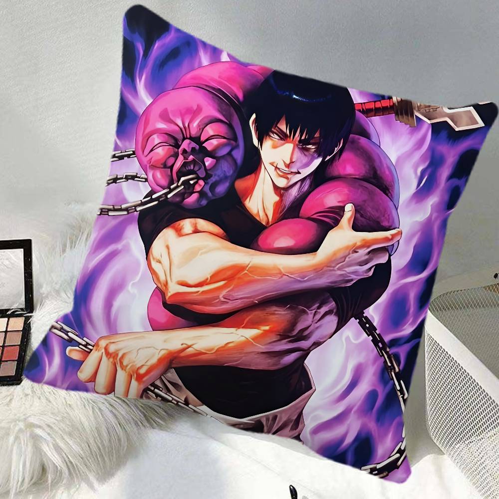 Anime KKaisen Pillow Case Square Pillow Bedroom Sofa Leisure Comfort Cushion Car Home Decoration