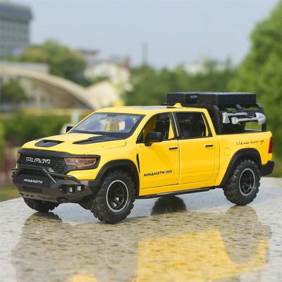 Dodge Hennessey Mammoth 1000 TRX Внедорожный пикап Симуляция Литые и Игрушечные транспортные средства Звуки и Свет Инерционная машина 1:Модель из сплава 32