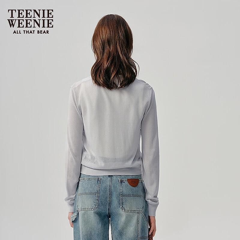 Teenie Weenie Women's 2025 Summer V-Neck Knit Cardigan