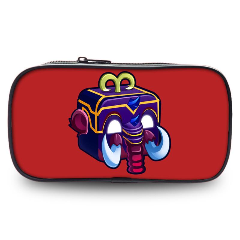 Прочный полиэстеровый пенал Blox Fruits Roblox для студентов с большой вместимостью