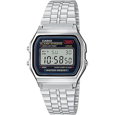 [Стандартные цифровые часы Кварцевые A159WA-N1 Мужские Дешевые Casio Серебристые Модель для зарубежного рынка [Параллельный ...