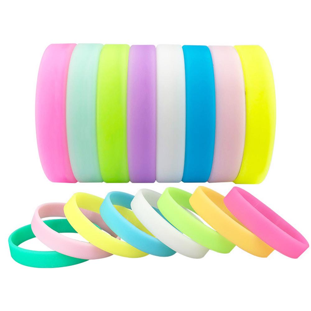 Silica Gel Luminous Bracelet Luminous Wristband Fashion Jewelry Rubber Bangle Party