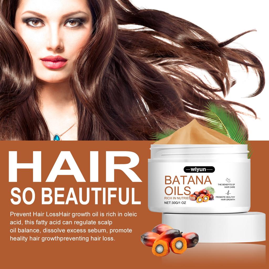 Масло батана для роста волос, натуральное масло батана, против выпадения волос, увлажняет кожу головы, восстанавливает сухие и поврежденные волосы, поддерживает густоту волос,