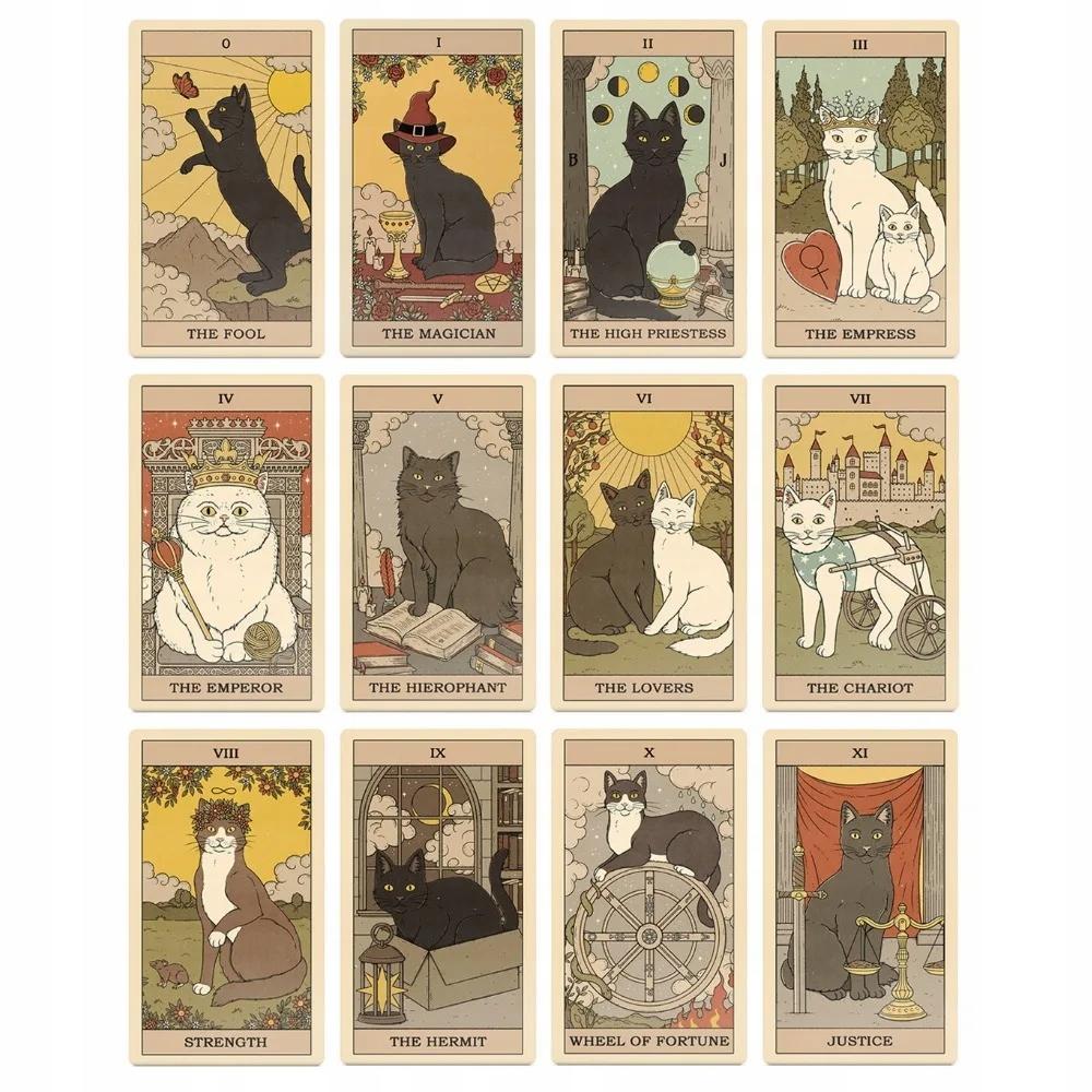 Кошки правят Картой Таро на Земле, Основа 78шт