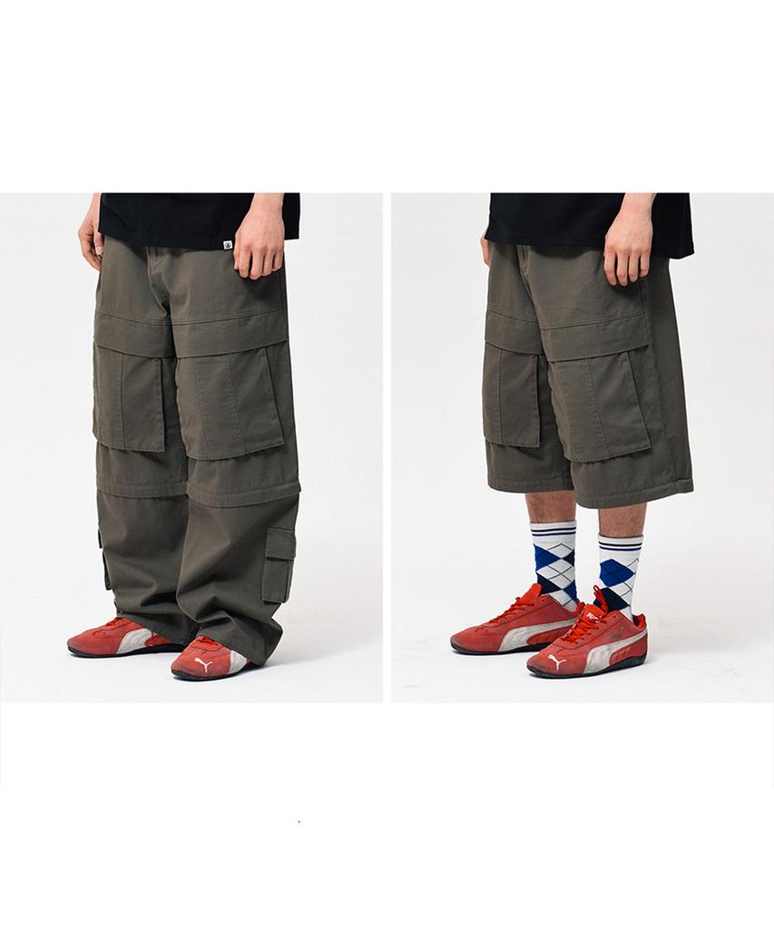 PHYSICAL DEPARTMENT Detachable Big Cargo Pants Navy