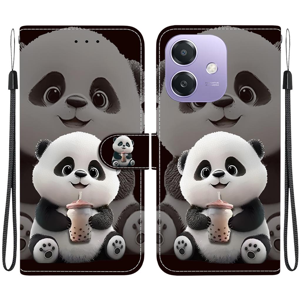 Чехол-книжка из искусственной кожи ручной работы для Oppo A3/A3 4G/Oppo A60/Oppo A40/A40m/Oppo A5x, противоскользящий, противоударный чехол с ремешком на запястье и рисунками сердец/роз/кошек