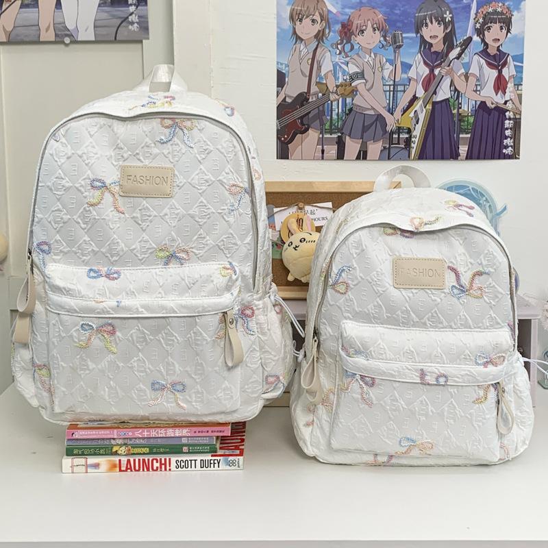 Schoolbag small fresh and cute student backpack new cartoon schoolbag high value female junior high school versatile large capacity backpack