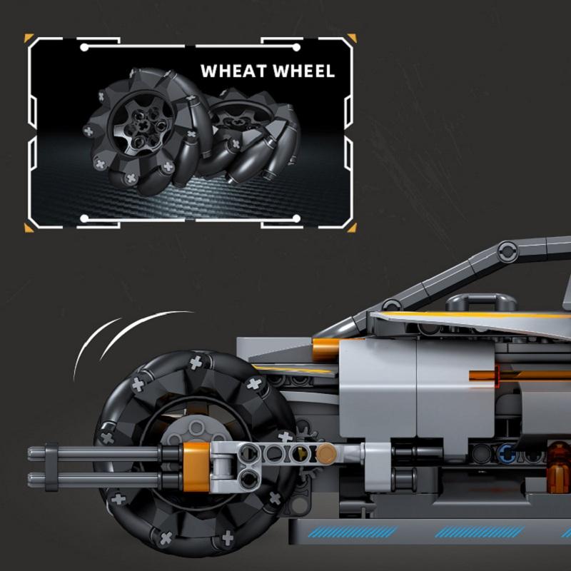 MOULD KING 15052 Строительный блок для детей, технические игрушки для автомобилей, MOC Bricks, радиоуправляемый моторизованный грузовик «Буря в пустыне», модель грузовика, детский подарок на день рождения