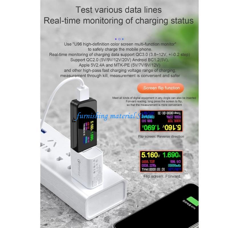 Y5GD Высокоточный Профессиональный Мультиметр USB Тестер Измеритель Тока и Мощности Цифровой Дисплей Быстрая Зарядка Идентификация