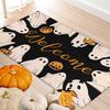 Ghosts Halloween Doormat Halloween Welcome Door Mats for Entryway Front Indoor Outdoors Decorative Entrance Mat