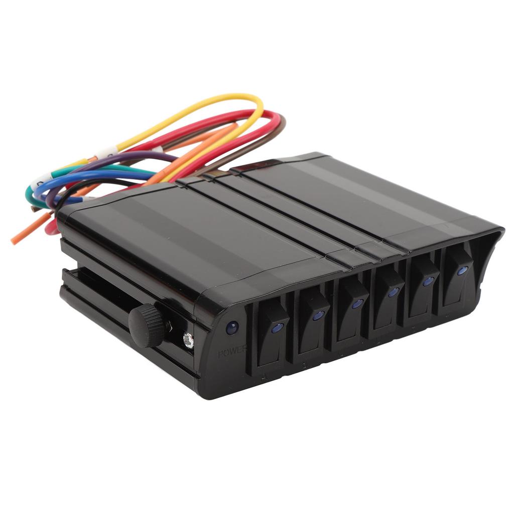 6-клавишный переключатель DC12V 40A синий свет многофункциональный универсальный подходит для легковых автомобилей