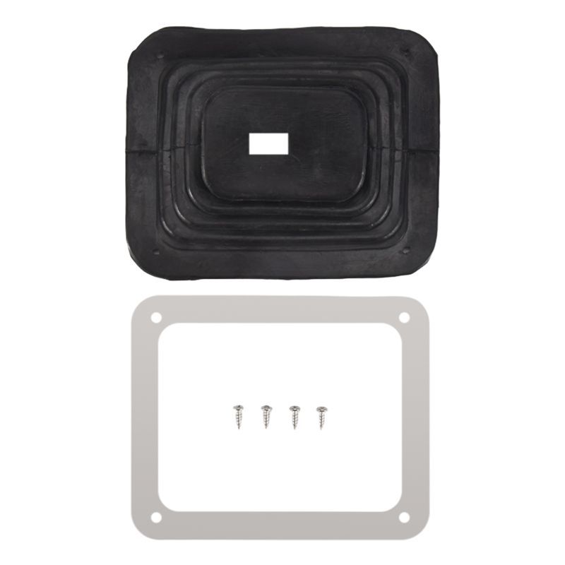 Определите пыльник рычага переключения передач автомобиля Резиновый чехол рычага с хромированной пластиной 5 5/8 X 6 3/4 Ручной Автоматический Для Hurst B&M GM350