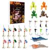 3D 24pc Advent Calendar Fishing Christmas Countdown, Fishing Tackle Advent Calendar For FishAdult Men Teen Boys, Xmas Surprise Gift