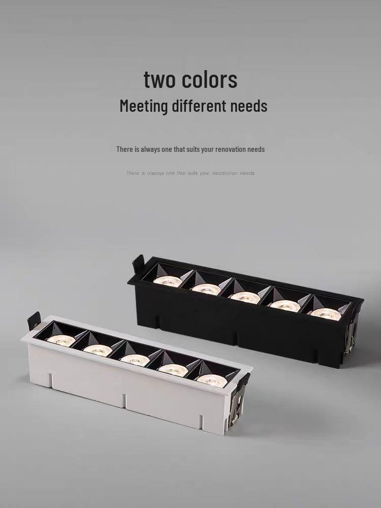 LED Strip Lights for Ceiling: Embedded Grille Spotlights for Hallway, Corridor, and Living Room