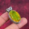 Yellow Triplet Opal Pendant, 925 Solid Sterling Silver Gemstone Jewelry, Handmade Pendant, For Memorial Day