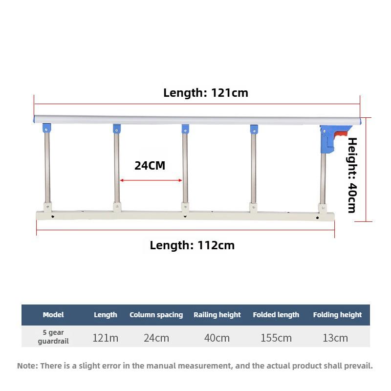 Elderly Anti Fall Guardrail Getting Up Assistive Device Dormitory Protective Bed Fence Household Foldable Armrest