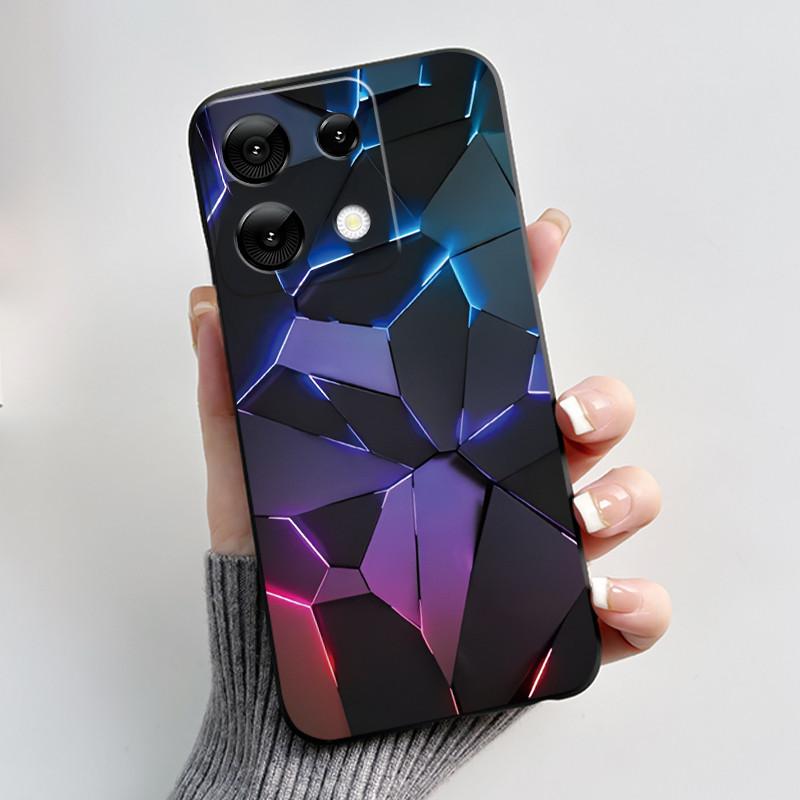Anti-scratch Phone Case For Umidigi G9 5G Soft Silicone Black Casing Unique Design Happy Milk Tea Rabbit Pattern Candy Shell