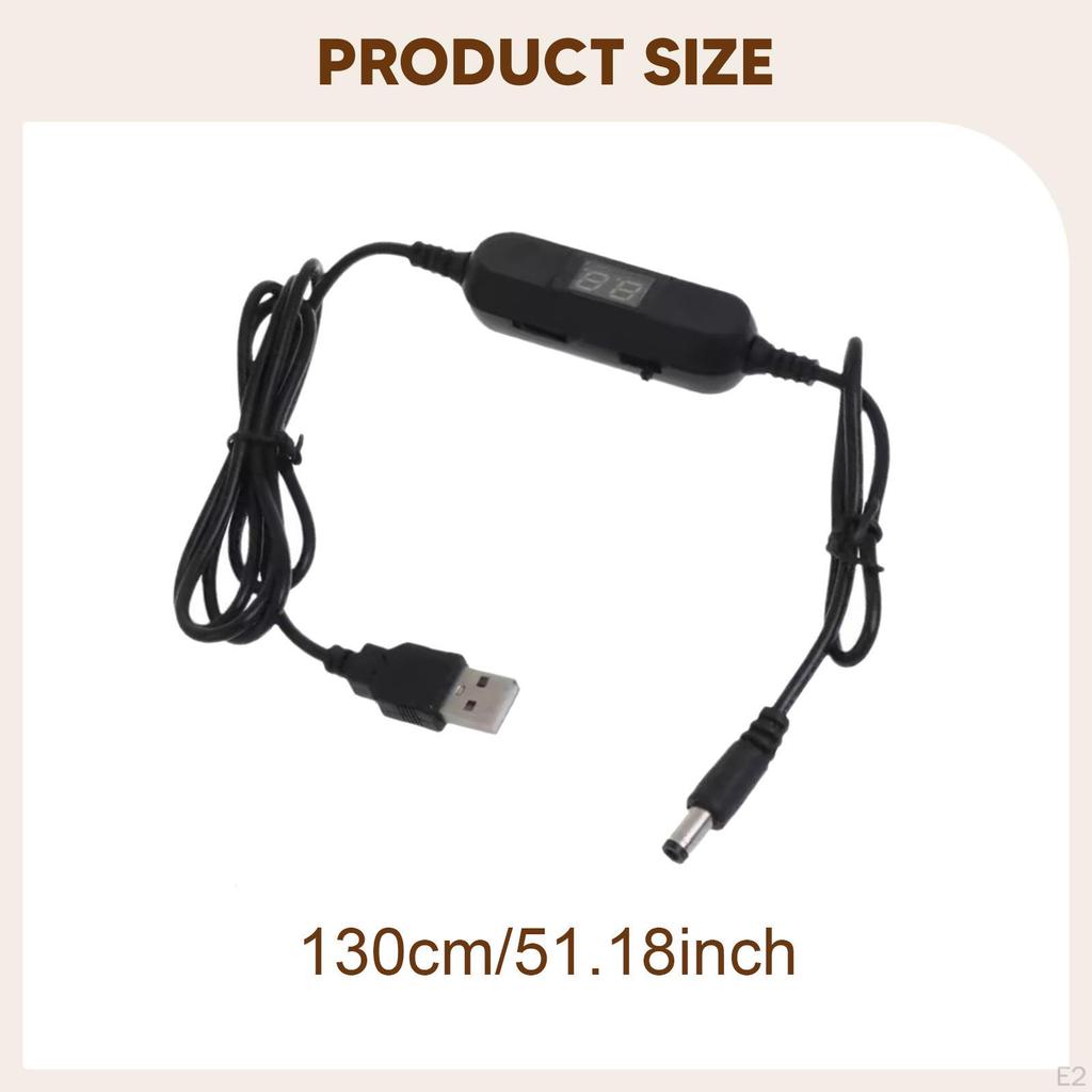 5V 1.2V USB Converter Cable Power Supply Cord LED 130cm Regulator for Lights Toys
