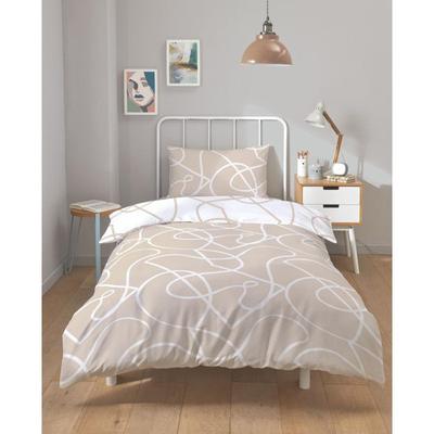 Parure De Couette "Pablo" Toutes Dimensions 100% Coton / 57 Fils/cm² - 140x200 - Pablo Latte