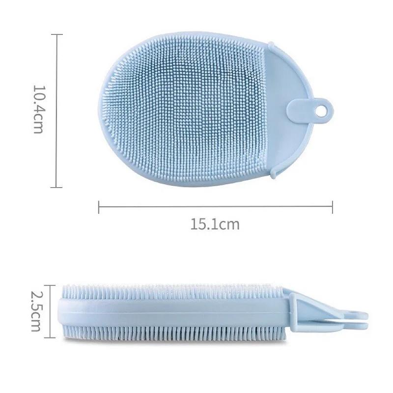 Силиконовые щетки для ванны, отшелушивающий инструмент для тела, массажер для душа, перчатки для очищения кожи, новый косметический инструмент для мытья, удаление омертвевшей кожи, душ