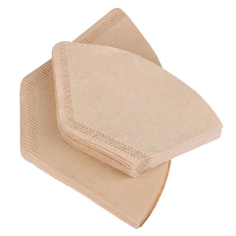 40 шт. экологически чистые неотбеленные оригинальные деревянные ручные фильтры для кофе