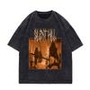 Игра Silent Hill Винтажная стираная футболка Мужская Женская Готическая Мода Футболки Высококачественный Хлопок Оверсайз Футболки Уличная Одежда