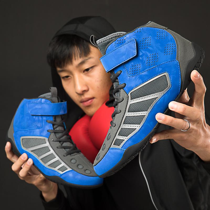 Мужская/женская боксерская борцовская обувь для подростков, легкая противоскользящая обувь для тренировок, боевая обувь, мотоциклетные ботинки