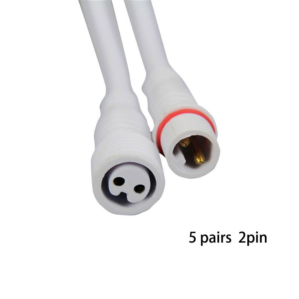 2/3-Pin Cable Connector 22AWG Wire IP65 Waterproof