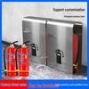 Stainless Steel Fire Extinguisher Set: 2-Pack with Iron Box for Shopping Malls and Hotels (4/5 Kg)