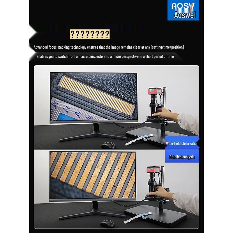 AOSVI 4K Video Industrial Inspection Microscope