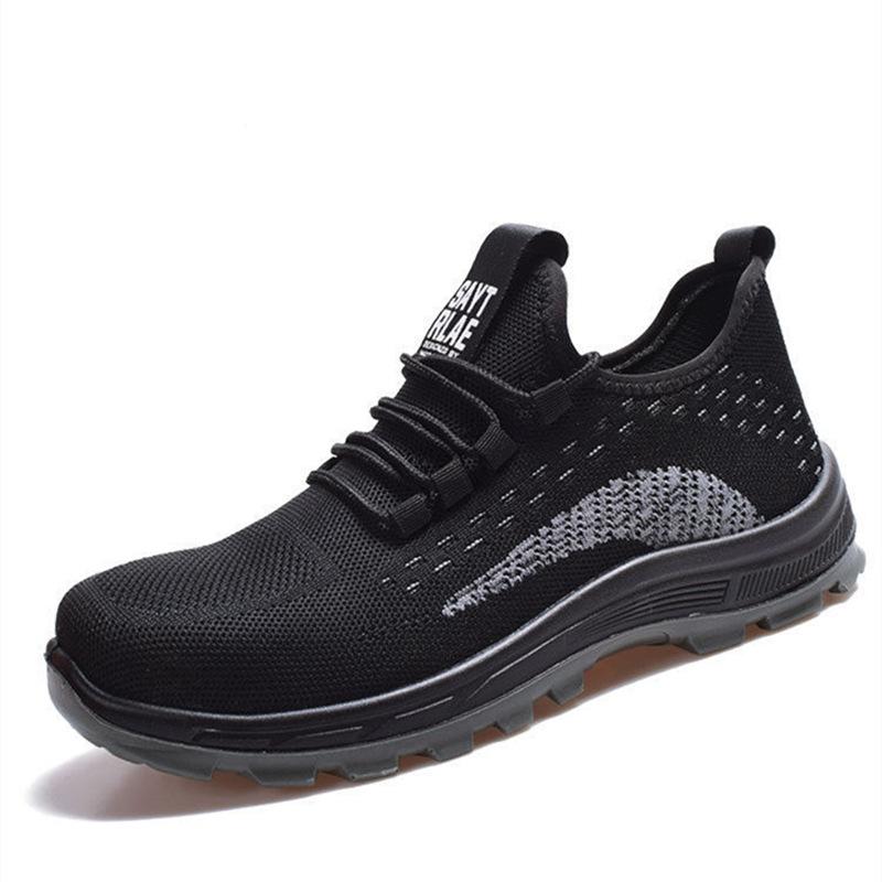 Oulylan Male Light Steel Toe Safety Footwear Summer Anti-Smash Durable Labor Shoes Comfort Breathable Work Protection Sneakers